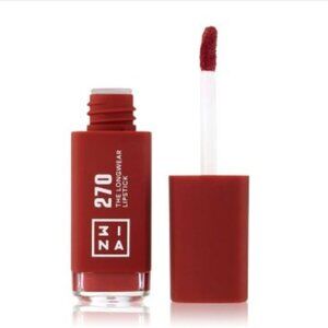 3INA the Longwear Lipstick Long-lasting Liquid Lipstick Shade 270 - Rich Wine Re